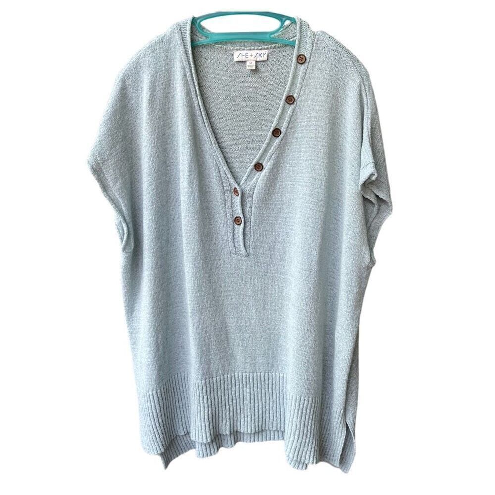She + Ski size M oversized V neck sweater.
